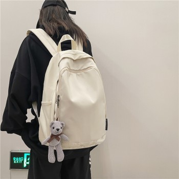 School bag for girls, Korean style Harajuku college style elementary school student simple high school junior high school student backpack fashion backpack for men