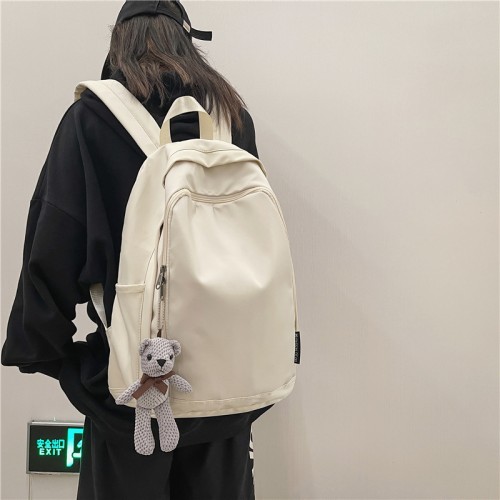 School bag for girls, Korean style Harajuku college style elementary school student simple high school junior high school student backpack fashion backpack for men