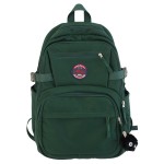 Large-capacity schoolbag female Korean version versatile high school student college student solid color backpack commuting forest style junior high school student backpack