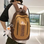 School bag for women, lightweight and simple, junior high school student, high school student backpack, men's trendy Korean style backpack, waterproof