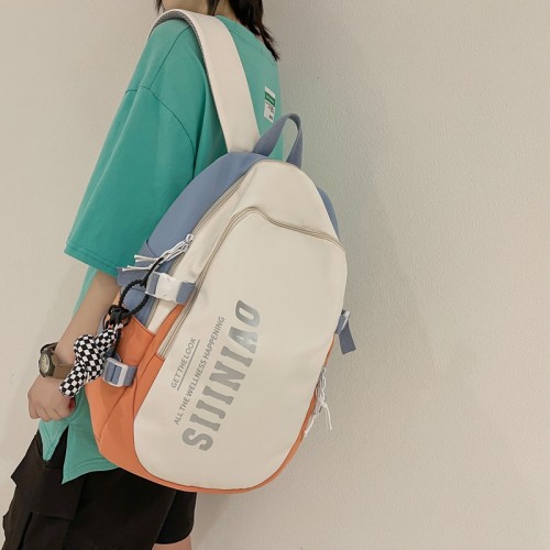 New school bag for girls, high school birthday, simple junior high school student backpack, male junior high school student computer backpack