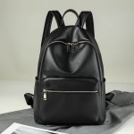 Cross-border women's backpack women's new PU soft leather large capacity backpack trendy school bag travel bag women