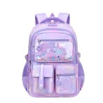 New primary school girl's large-capacity spine-protecting lightweight children's backpack for grades 1-6