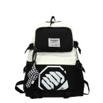 School bag men's trendy brand large capacity middle school student backpack new style female student high school student casual trend backpack