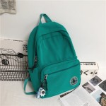 Fashion trend solid color backpack Japanese school female student school bag Mori style simple junior high school student college student backpack