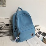 Fashion trend solid color backpack Japanese school female student school bag Mori style simple junior high school student college student backpack