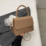 2023 New Simple Temperament Handbag Women's Bag Lychee Textured Shoulder Bag Lock Fashion Crossbody Bag Casual