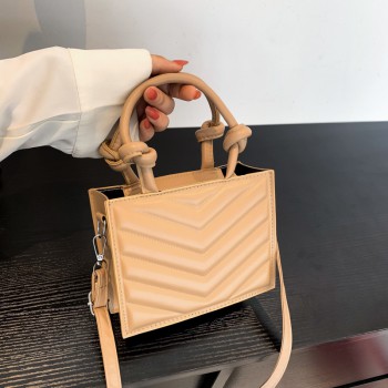 2023 Autumn New Simple Handheld Women's Bag Simple Casual Small Square Bag Simple Fashion Trend Single Shoulder Crossbody Bag