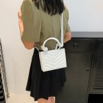 2023 Autumn New Simple Handheld Women's Bag Simple Casual Small Square Bag Simple Fashion Trend Single Shoulder Crossbody Bag