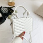 2023 Autumn New Simple Handheld Women's Bag Simple Casual Small Square Bag Simple Fashion Trend Single Shoulder Crossbody Bag