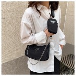 Niche design bag for women 2023 new fashion versatile casual small square bag wide shoulder strap commuting single shoulder oblique