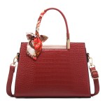 Mother's Day gift for mom, new style women's bag with crocodile pattern, large capacity shoulder handbag