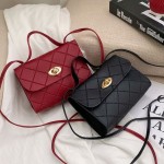 Diamond striped small square bag womenhandbags2024 Korean style handbag fashion trendy bag