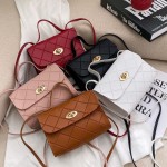 Diamond striped small square bag womenhandbags2024 Korean style handbag fashion trendy bag