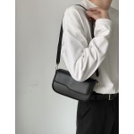 Niche design shoulder bag solid color casual fashion crossbody bag Korean trendy men FC52-P45