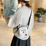 B1869 Korean version ins canvas crossbody bag women's bag red same style small fresh hand shoulder bag