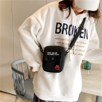 B1869 Korean version ins canvas crossbody bag women's bag red same style small fresh hand shoulder bag