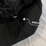 B218-B14-P30 large shopping bag portable pet black drawstring couple men and women portable crossbody bag