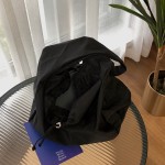 B218-B14-P30 large shopping bag portable pet black drawstring couple men and women portable crossbody bag