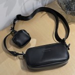 B218-B30-P30 trendy black small bag, convenient to carry, portable shoulder bag, crossbody bag, casual and fashionable Korean version